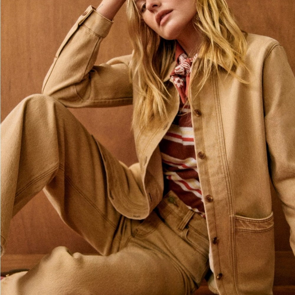 Sezane Will Jacket Latte - Size XL